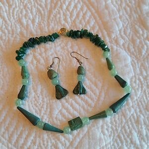 Jade jewelry set
